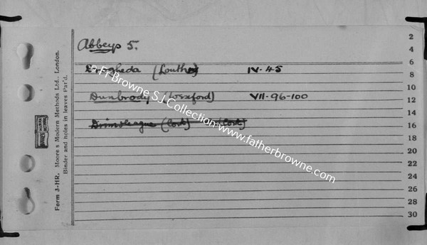 FR BROWNES INDEX